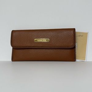 Michael Kors Austin Flat Continental Leather Wallet